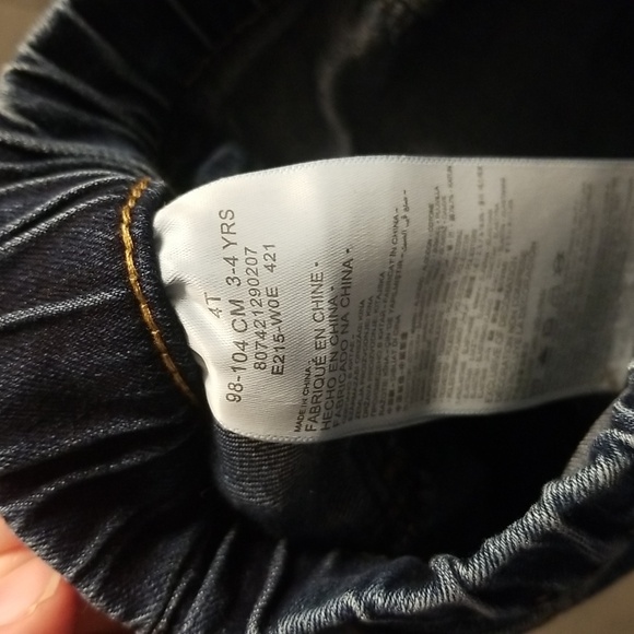 Levi's Toddler Pull-up Straight Leg Jeans - Picture 4 of 5